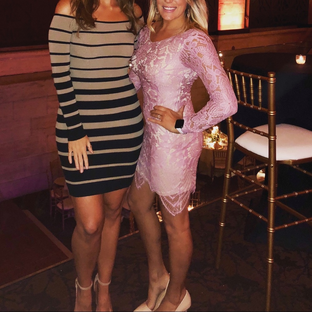 Pink cocktail dress
